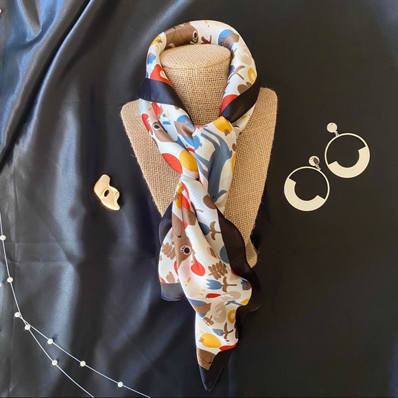 Animals Plants Art Prints Scarf Sqaure - Picture 5 of 7